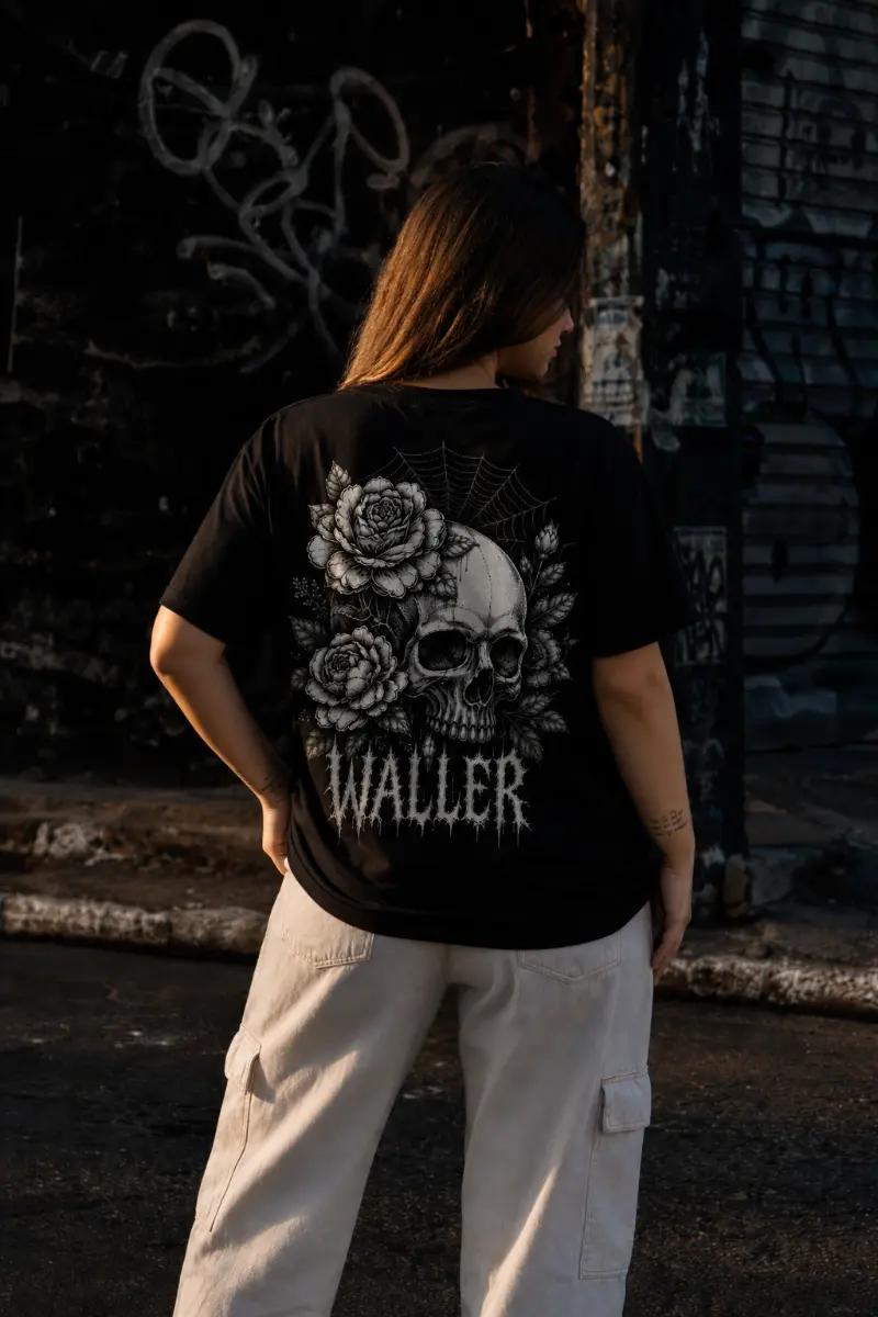 CAVEIRA COM FLORES